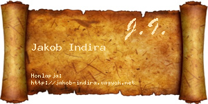 Jakob Indira névjegykártya